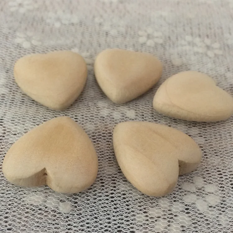 custom natural beech wood Christmas gifts natural wood heart gifts