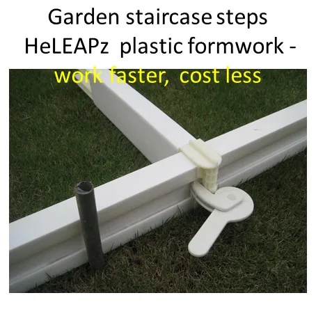 Reusable lawn edging fast work light-weight concrete formwork for concrete slab