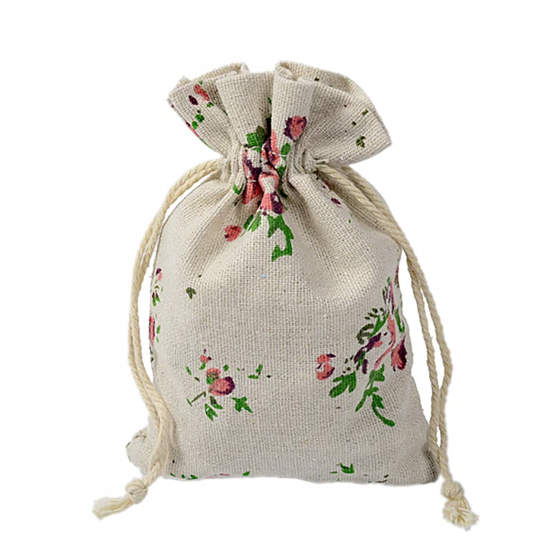 Custom Cotton Gym Sack Drawstring Jewellery Canvas Draw String Beach  Mini Cinch Make Up Shopping Bag