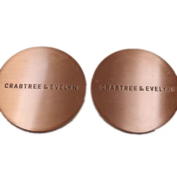 Wholesale low price custom logo round shaped coffee cup lid metal candle cover for decoration