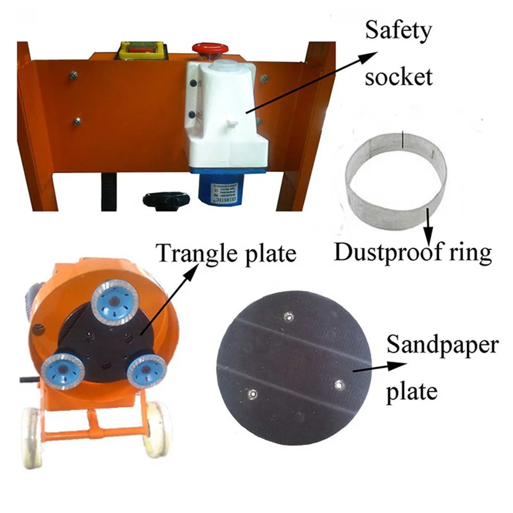 Шлифовальная машина для бетона и пола, 2200 Вт, эпоксидная шлифовальная машина 220 В