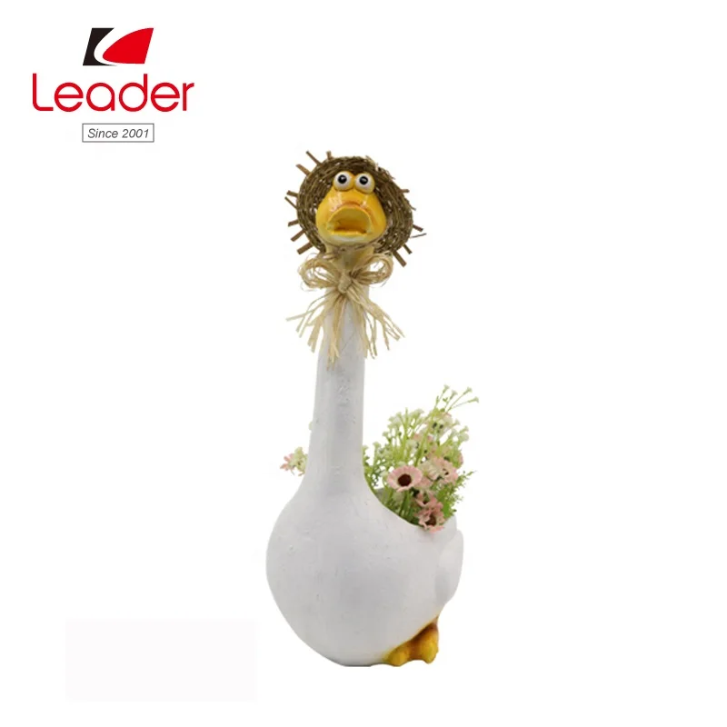 Hand-painted Animal Succulent Planter Flowerpot duck Flower Pot Custom Flower Pot