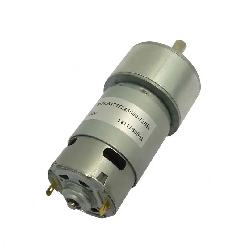 50mm Dia High Torque 150kgf. cm DC Gear Motor with Reduction Gearbox