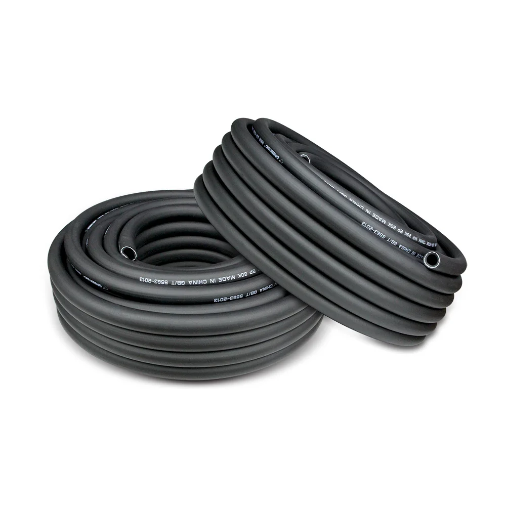 
8mm*14mm*100 meters factory direct sale three pvc layer strong high pressure multifunction industry air oil chenmicals hose 