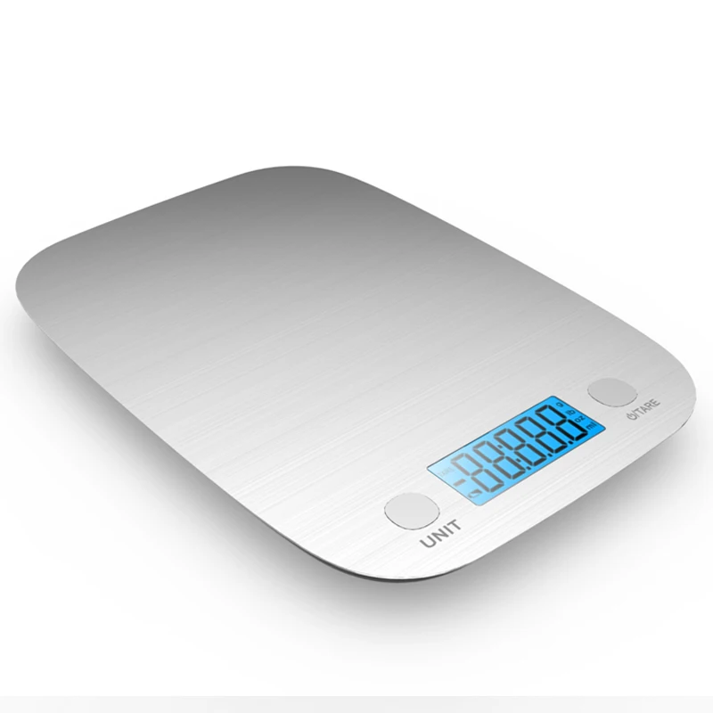 Китайские бытовые электронные мини-весы 5 кг высокоточные цифровые кухонные весы из нержавеющей стали для взвешивания пищи