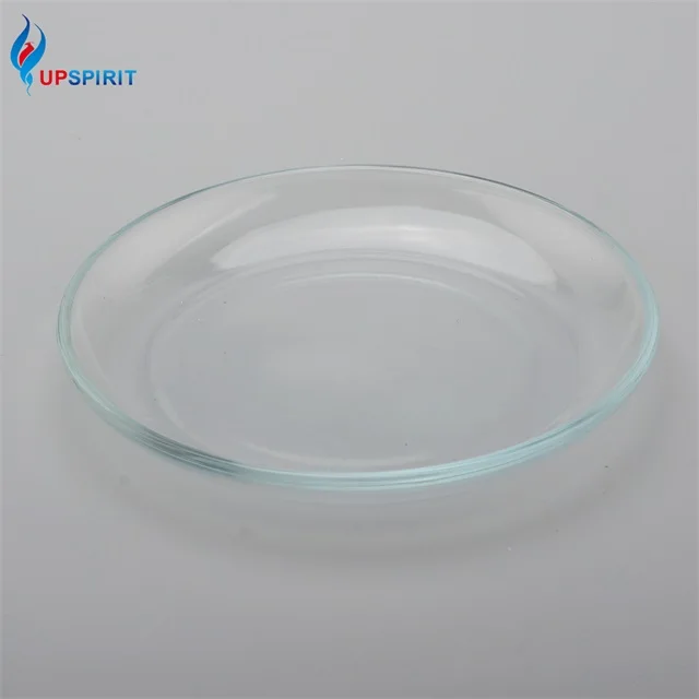High Quality 8 Inch Clear Tempered Glass Round Salad Plate for Serving and Holding Food