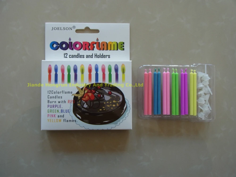 12ct Color Flame Candle Factory Supplier China