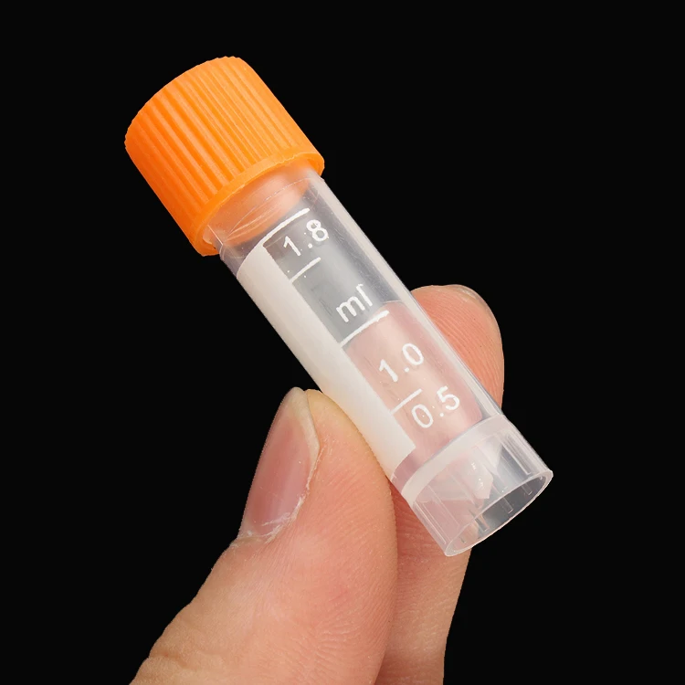 Plastic disposable freezing 0.5ml 1ml 1.5ml 1.8ml 2ml 5ml 6ml 10ml cryo tube
