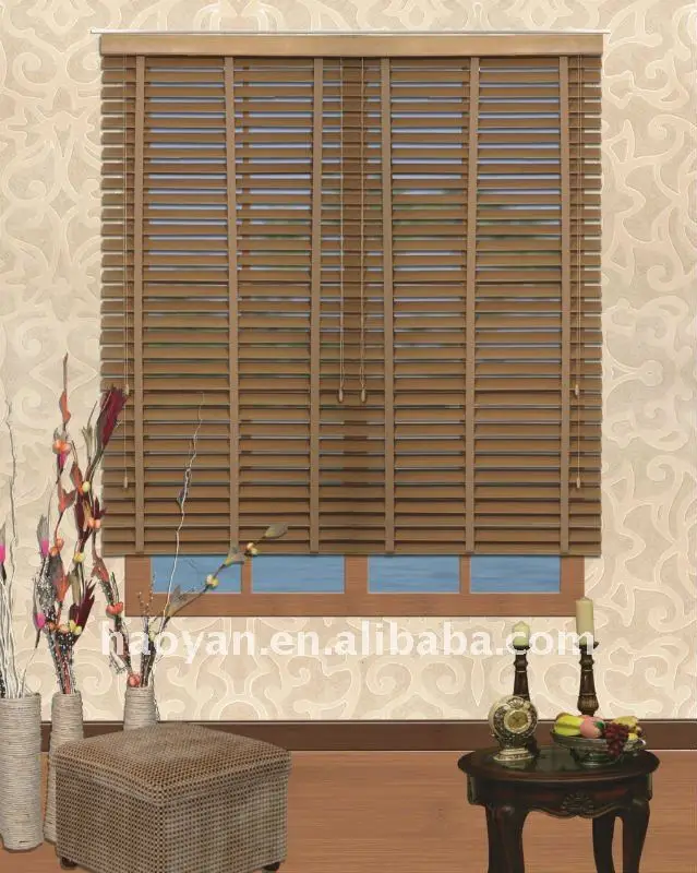 Оптовая продажа венецианские жалюзи для оконных створок деревянные