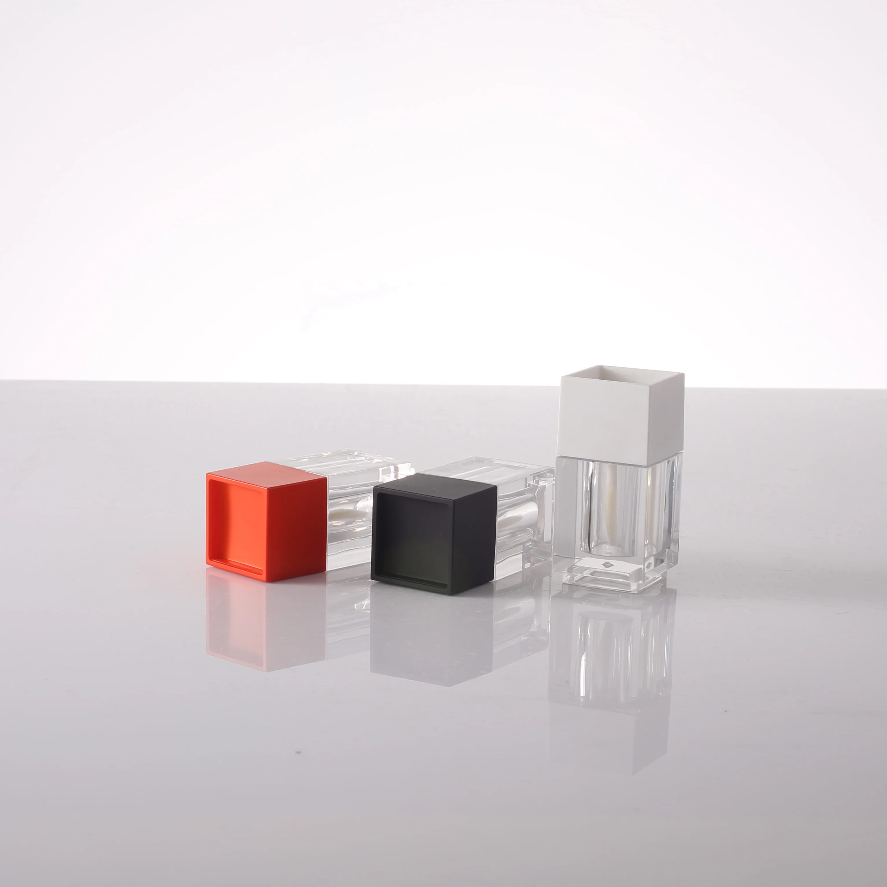 
hot sellers mini 4ml lip gloss glue square packaging tube lip stick bottle custom design 