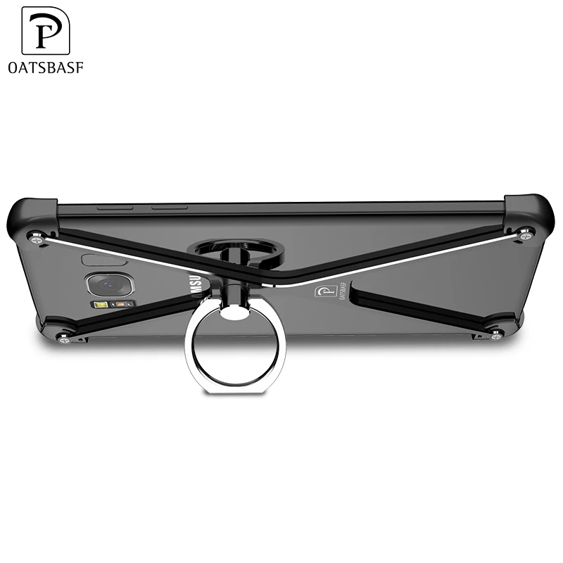 Роскошный металлический логотип смартфон задняя крышка мобильный сотовый Чехол Для Телефона Крышка для Samsung Galaxy S8 плюс