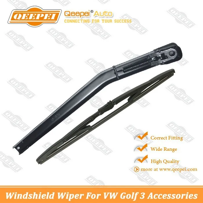 Windshield For VW Golf 3 Accessories, Auto Parts Metal Frame Wipers, Black Rear Wipers