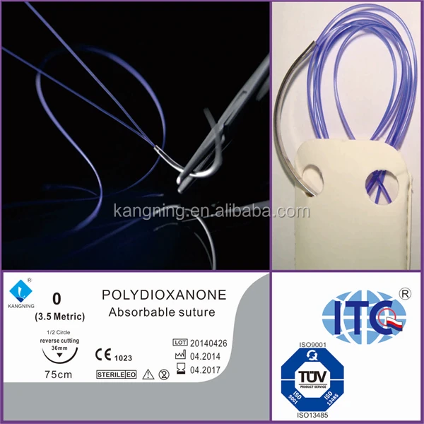 
Medical consumble-absorbable Surgical suture with needle-CE&ISO-Factory price 