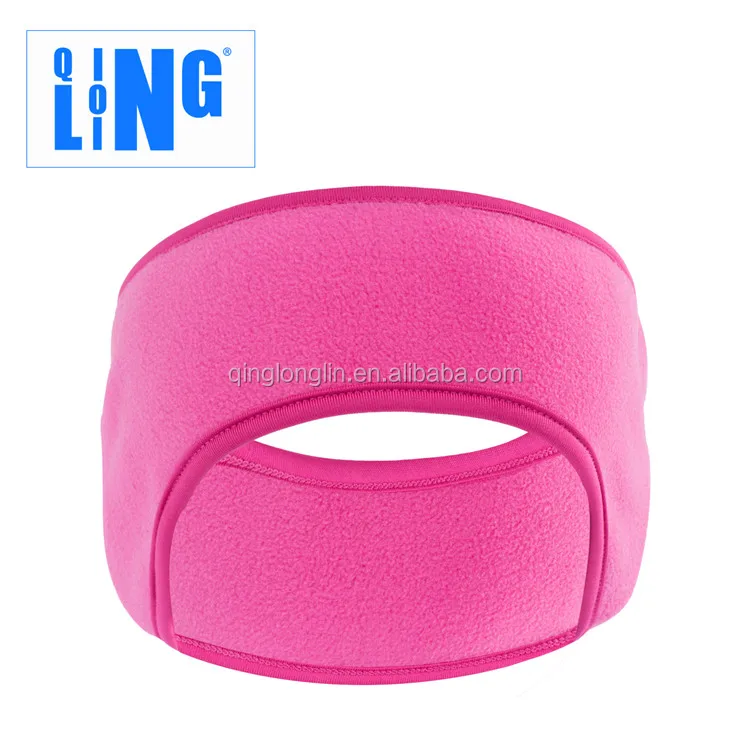 Custom Sport Hairband Fleece Windproof Elastic Winter Running or Bicycle or Motorcycle Headband with Ear Warmers