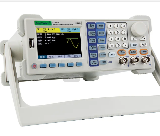 ET3325 Dual Channel Arbitrary Waveform Generator 25MHz Function Signal Generator