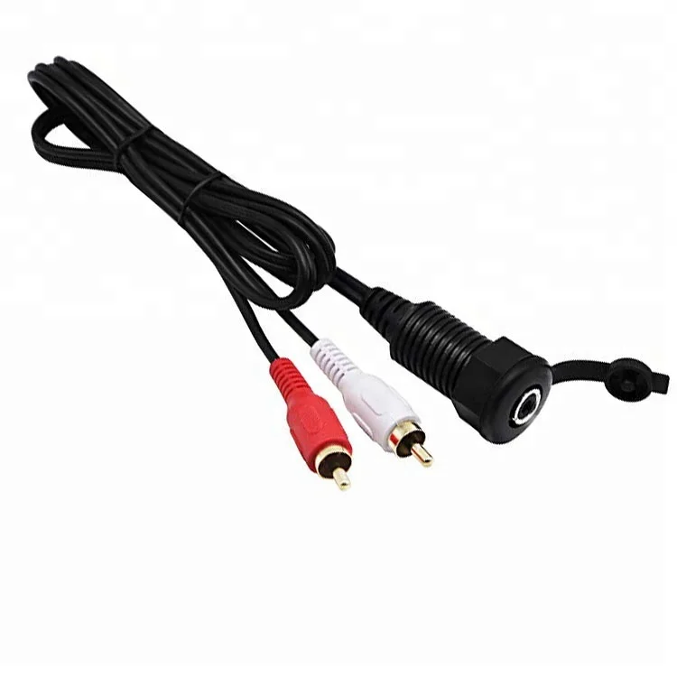 High Quality AUX Panel Mount Cable Extension Dash Flush Panel Mount Cable