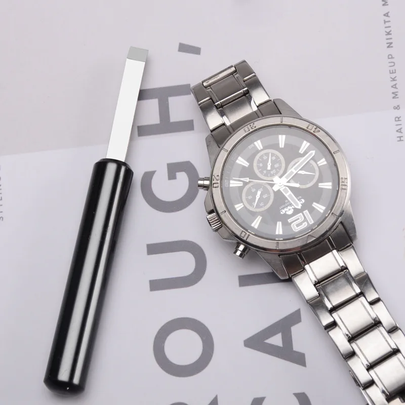 Black watch case opener watch back case openning knife with handle