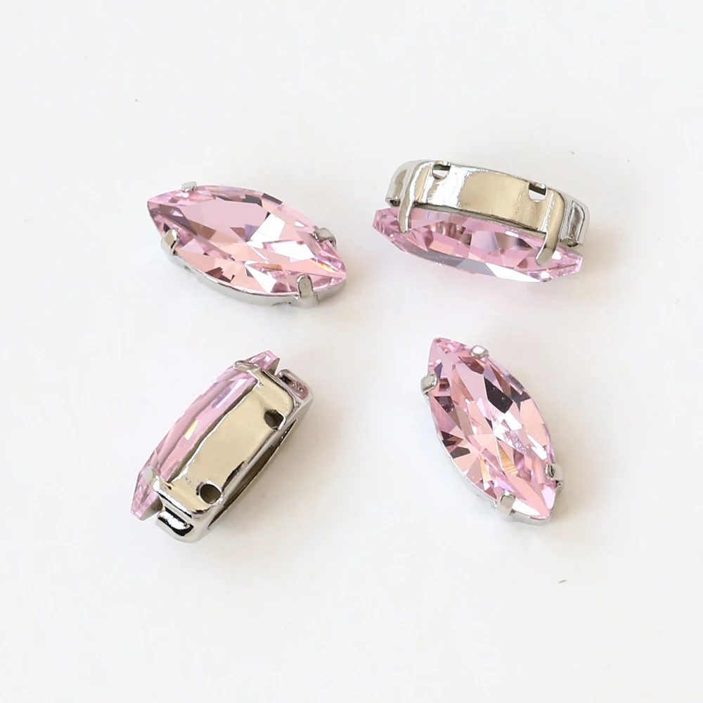 Wholesale Horse Eye Jewelry Making Point Back Rhinestone Crystal Beads