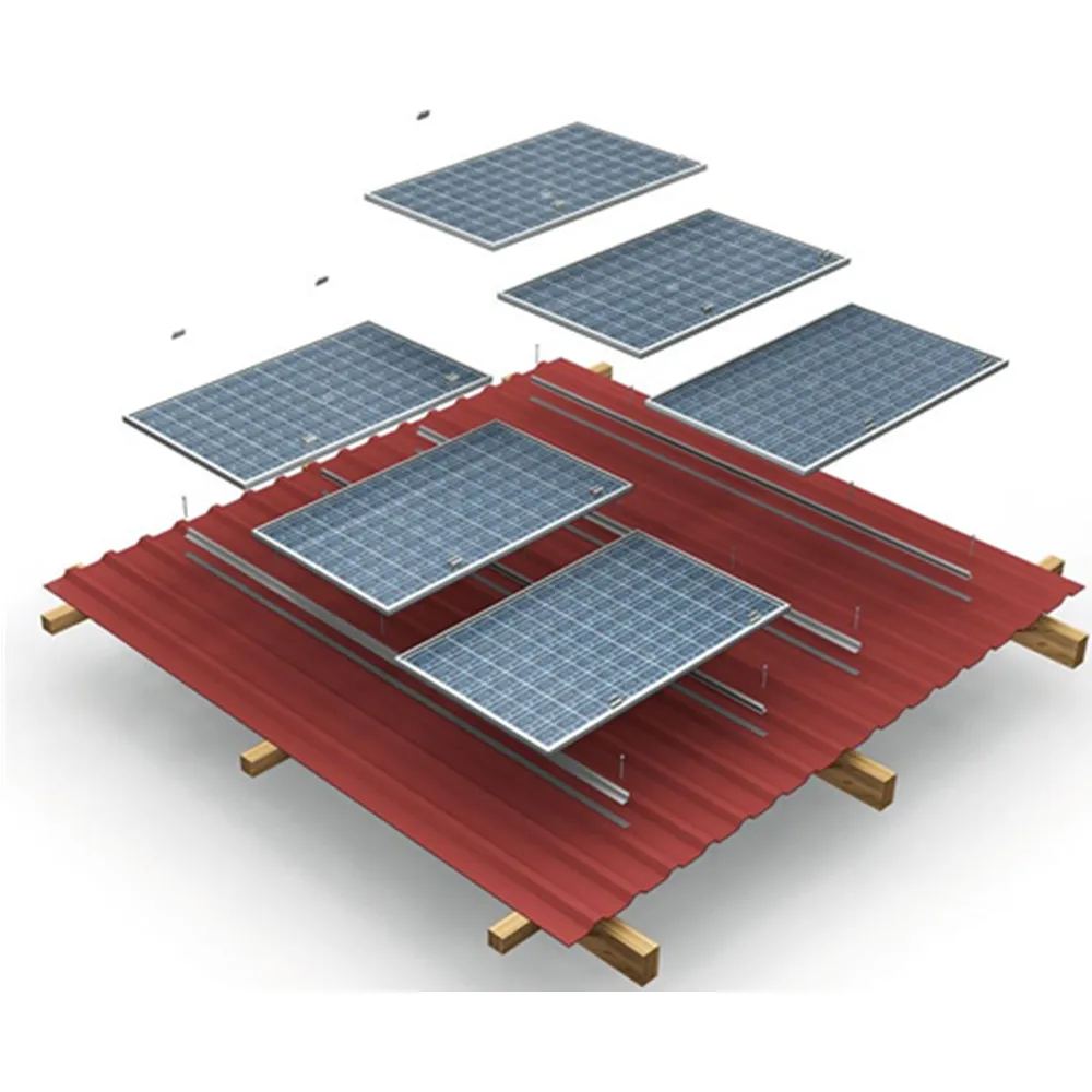 Newest flat roof pv solar mounting 10KW off grid solar panel system