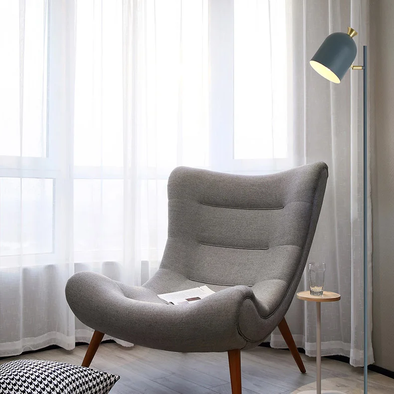 Hot sale factory kids pink yellow blue green warm light iorn covers floor lamps