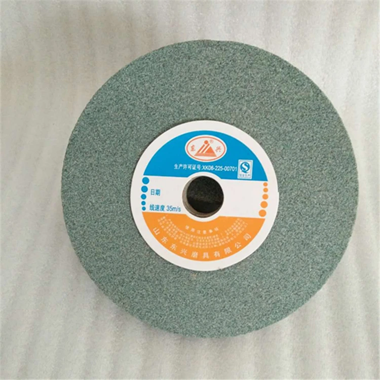 Factory Wholesale 6-Inch Bench Grinding Wheels Green Silicon Carbide GC 80 Grit for Surface Grinding