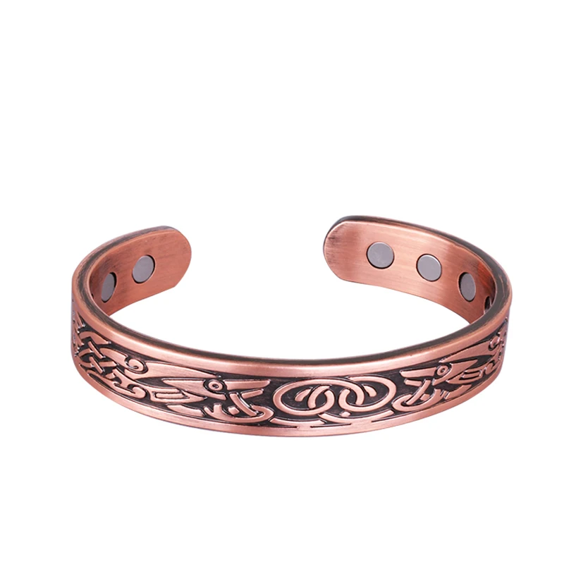 Wholesale Anti-Radiation Health Energy Magnetic Red Copper Bracelets