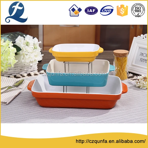 Многофункциональный разных размеров три слоя керамический набор для выпечки