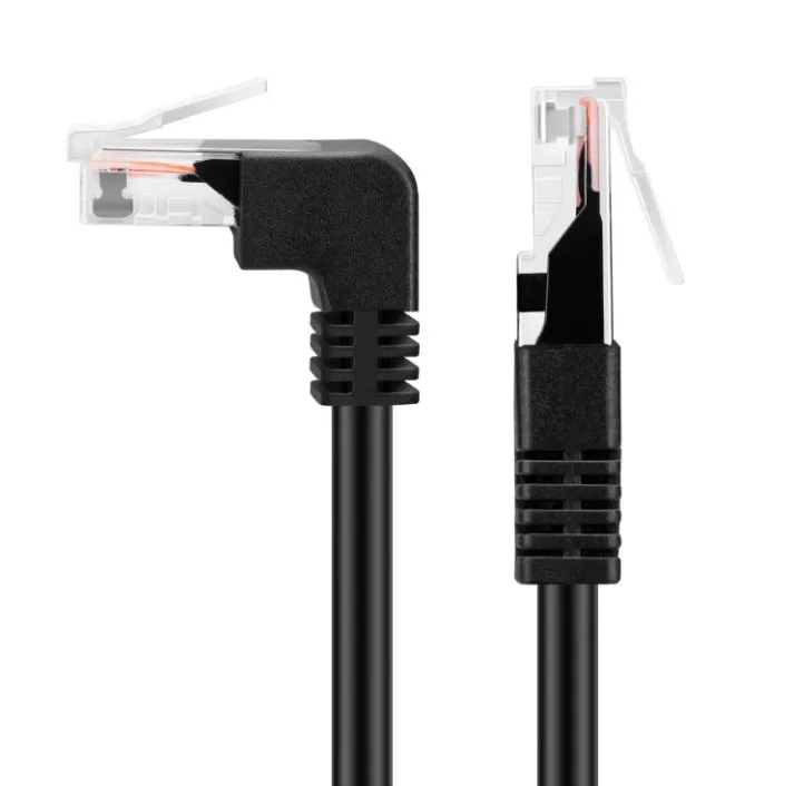 3FT Cat6  Right Angle Up RJ45 90 Degree Network Ethernet Cable