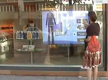 17 inch interactive touch foil Flexible 2 points capacitive touch screen film for Museums