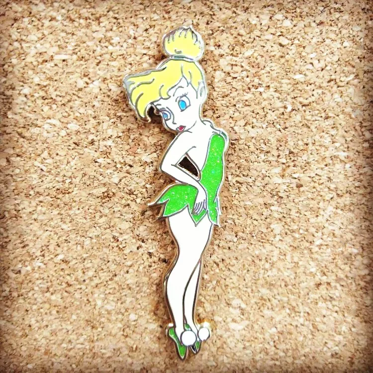 Оптовая продажа, Посеребренная танцевальная сказочная жесткая эмалированная булавка с блестками и эпоксидной смолой