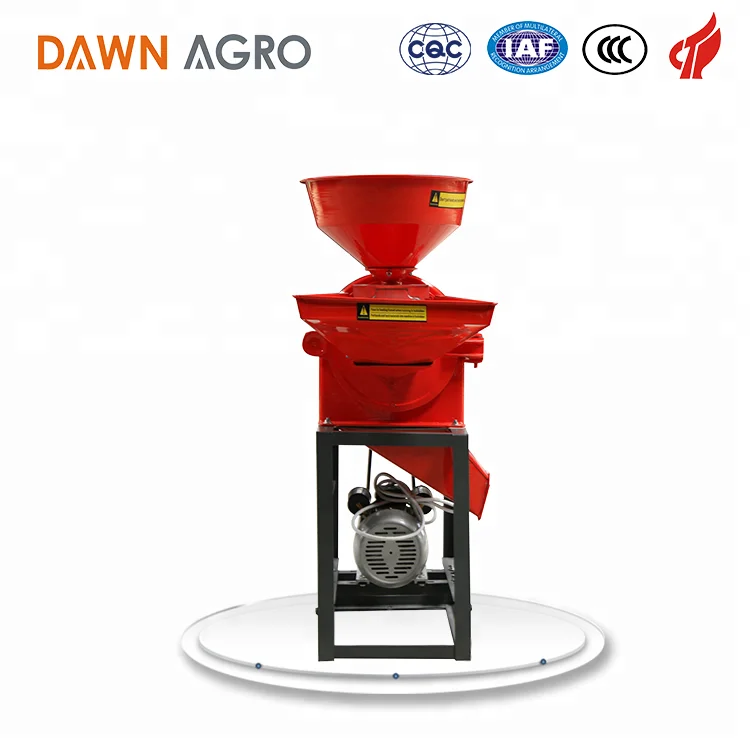 DAWN AGRO Home Use Wheat Flour Mill Corn Milling Machine Disc Mill Pulverizer Grain Grinder Machinery Grinding Spice