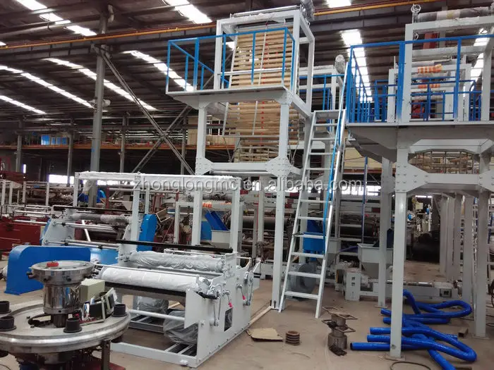High speed High output Plastic PE film blowing machine