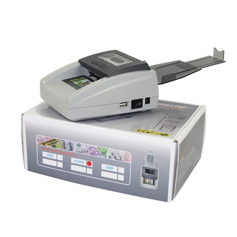 Detecting 6-8 kinds Fake Money Detector Automatic Check for the Euro/USD,/GBP/CHF/Ruble/RMB,TRY Multi-Currencies Detector