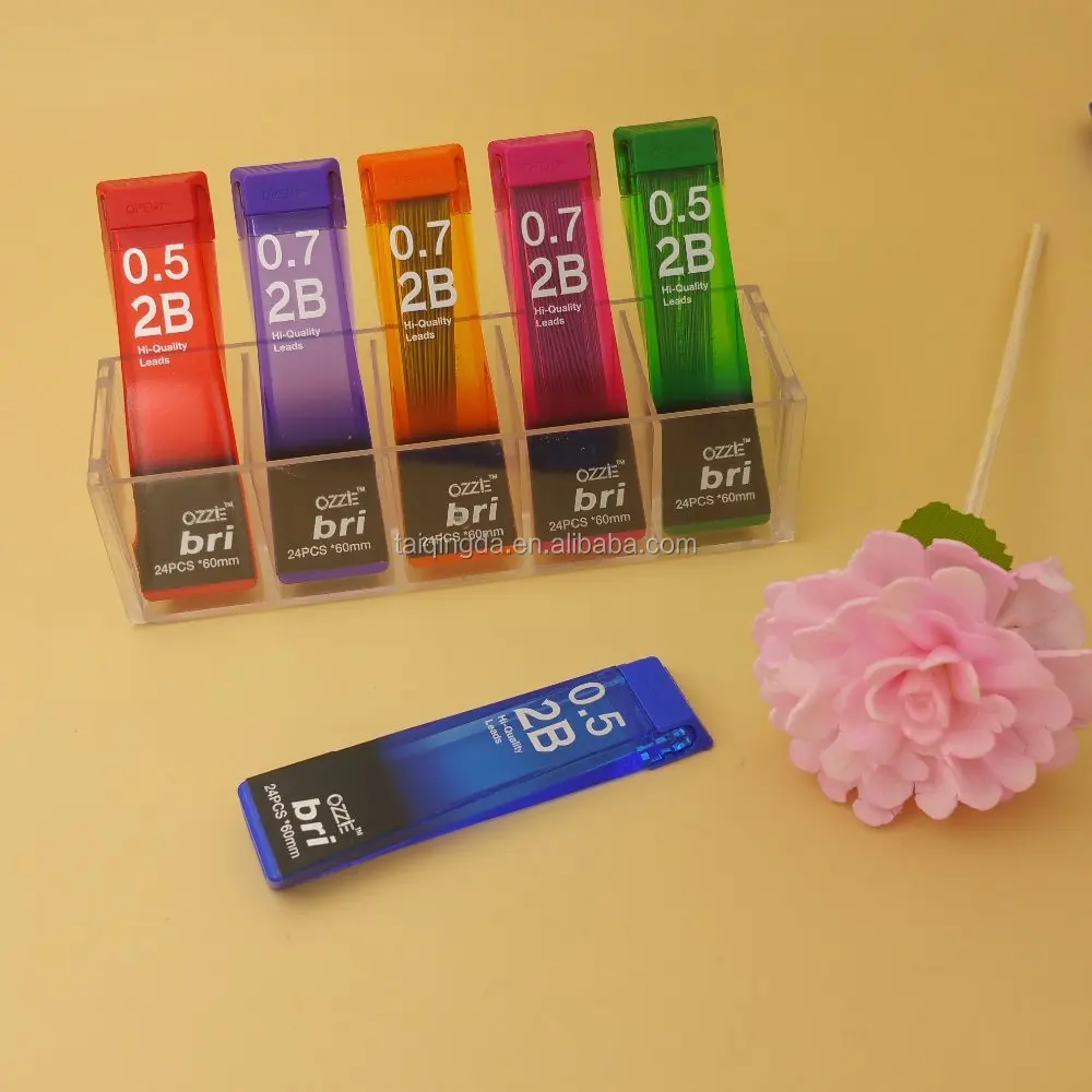 HB 2B 0.7mm mechanical pencil lead in tube stationery minas