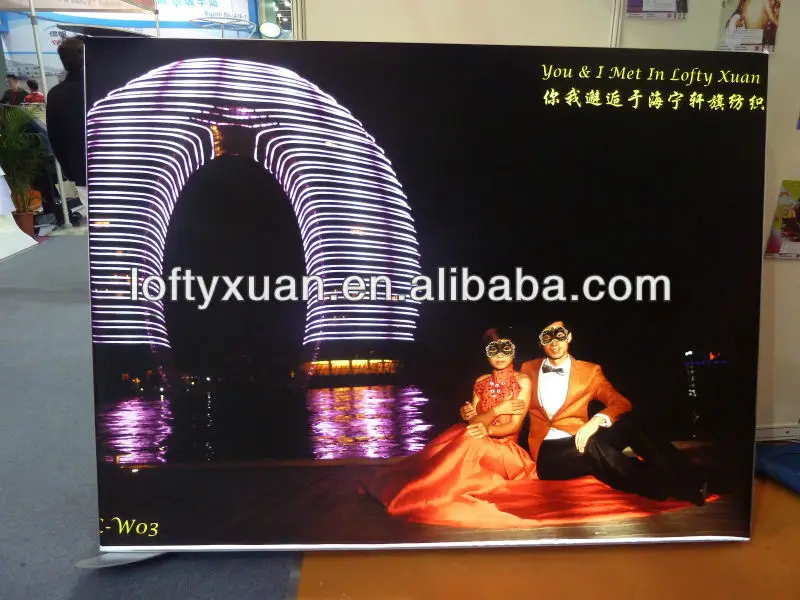 
direct sublimation light box fabric /envirotex instead of PVC fabric/backlit fabric 