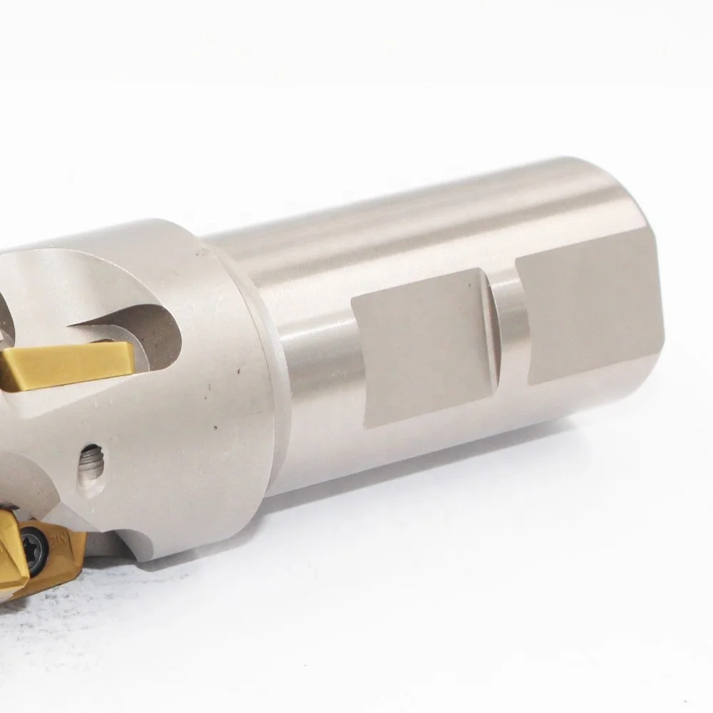 Indexable End Mill/ Corner Radius Milling Cutter W/APMT Inserts, Connection Dia 25mm, Cutting Dia 25mm, Cutting Deppth 45mm