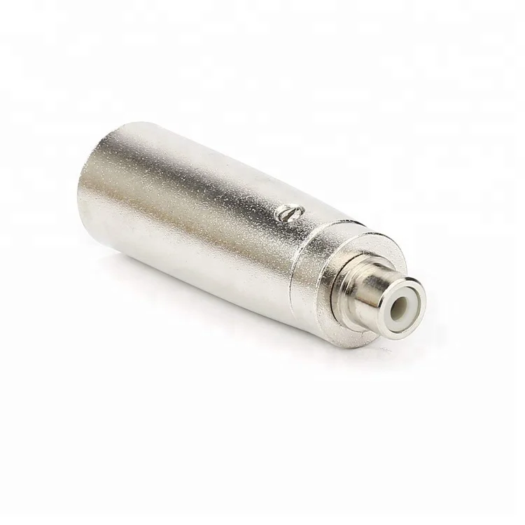 Metal XLR 3 Pin Male to RCA Female Adapter