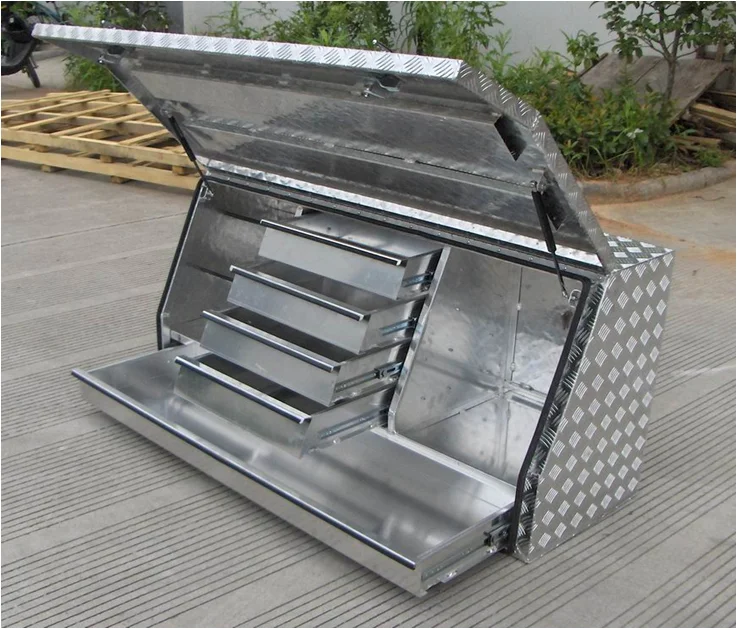 Алюминиевый ящик для инструментов со съемными