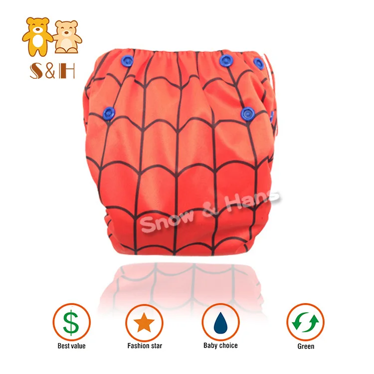 New design high quality soft lining nylon mesh nappies reusable baby swimming pants