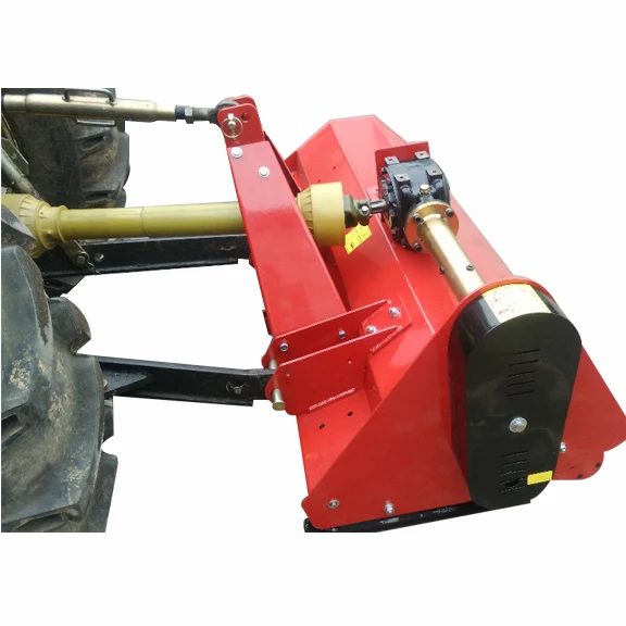 Tractor side mower attached to the rear suspension of the tractor and use the PTO