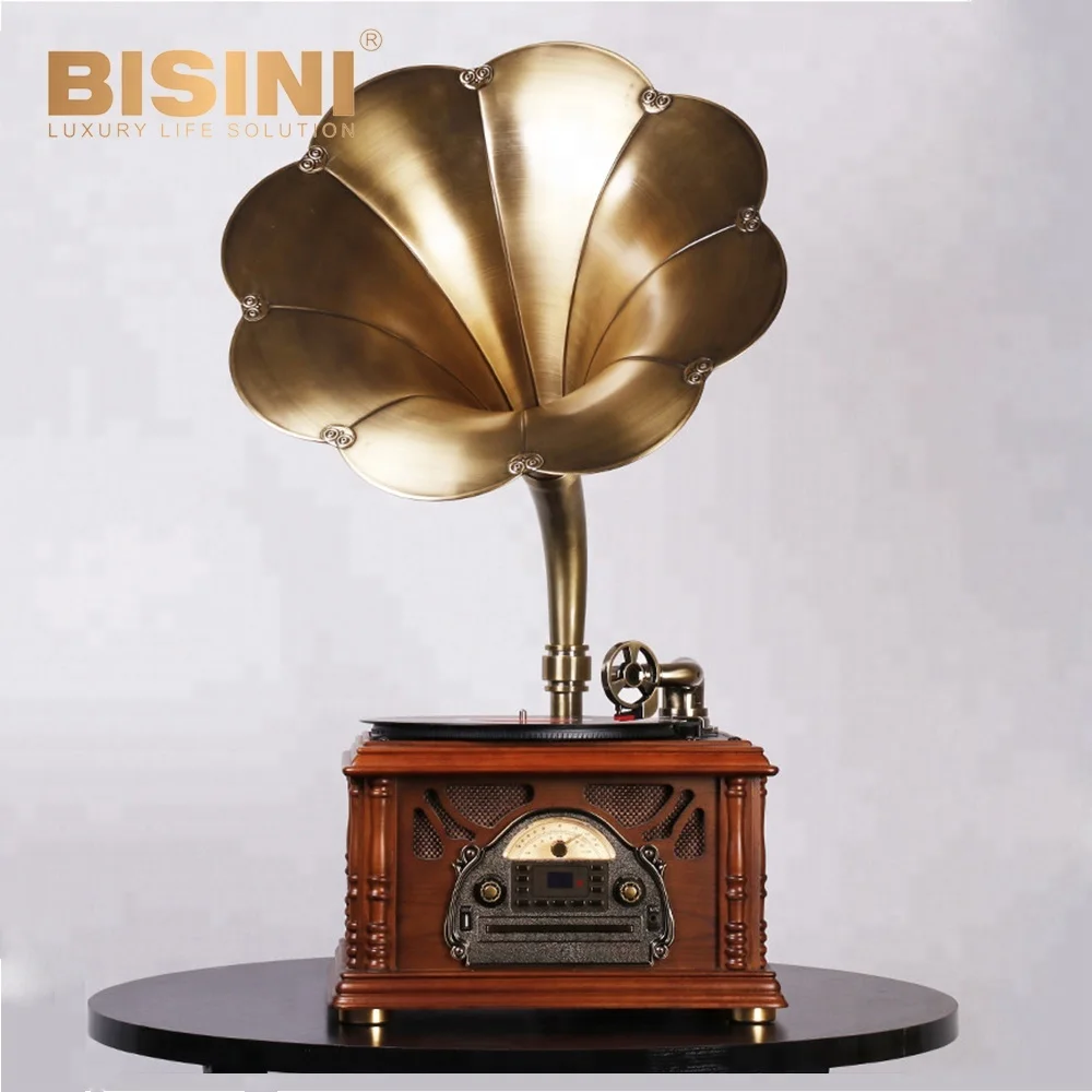 Vintage table standing phonograph gramophone BG10-006