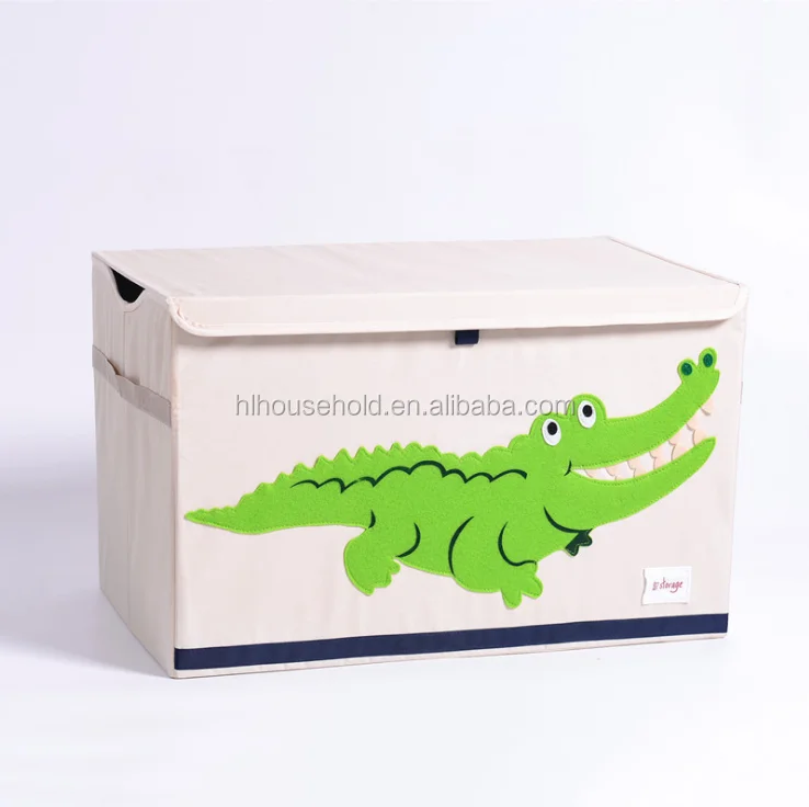 Super Cute Cow Design Canvas Kids Toy Organizer Baby Clothing Storage Box