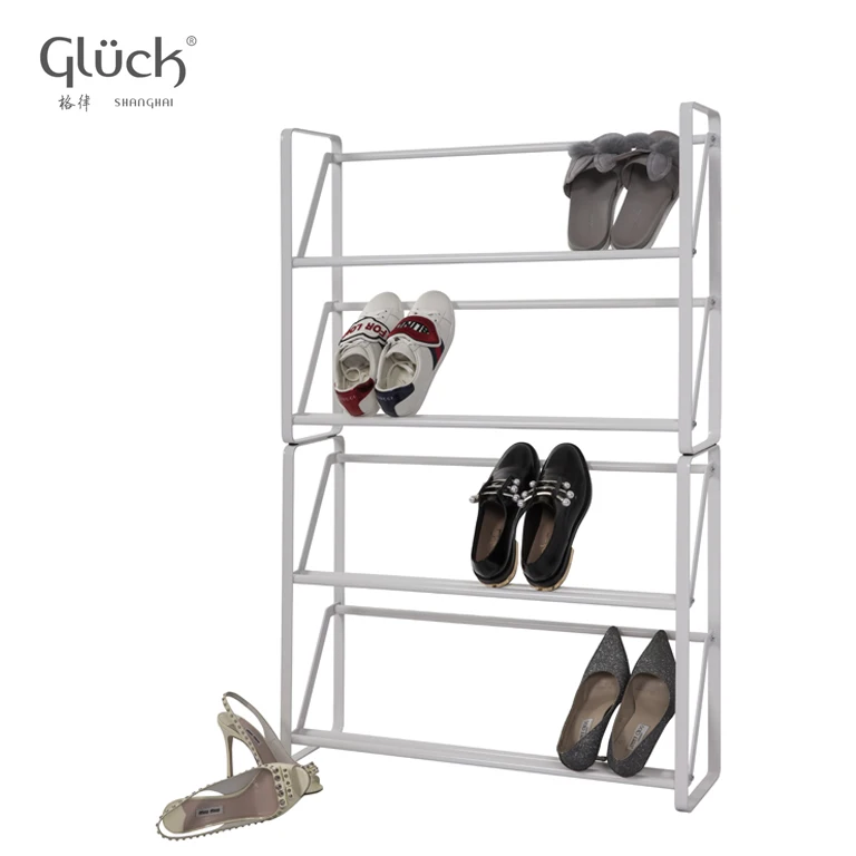 2019 Home Living Room DIY Assembled Metal Standing Layer Shoe Storage Shoes Rack