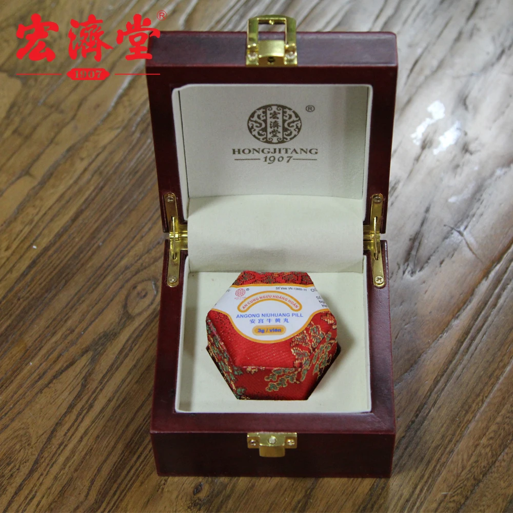 
COW-BEZOAR BOLUS FOR RESURRECTION Angong Niuhuang Pill 