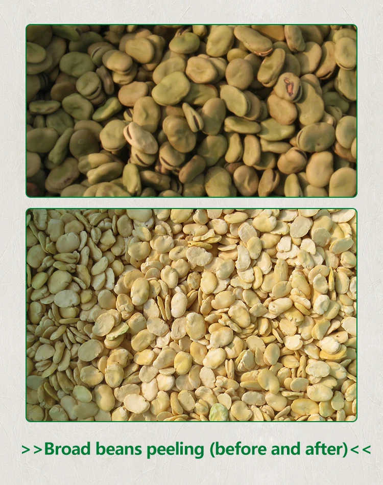 
6FW-PB8 lucao new type soya bean lentil broad beans split peas machine 