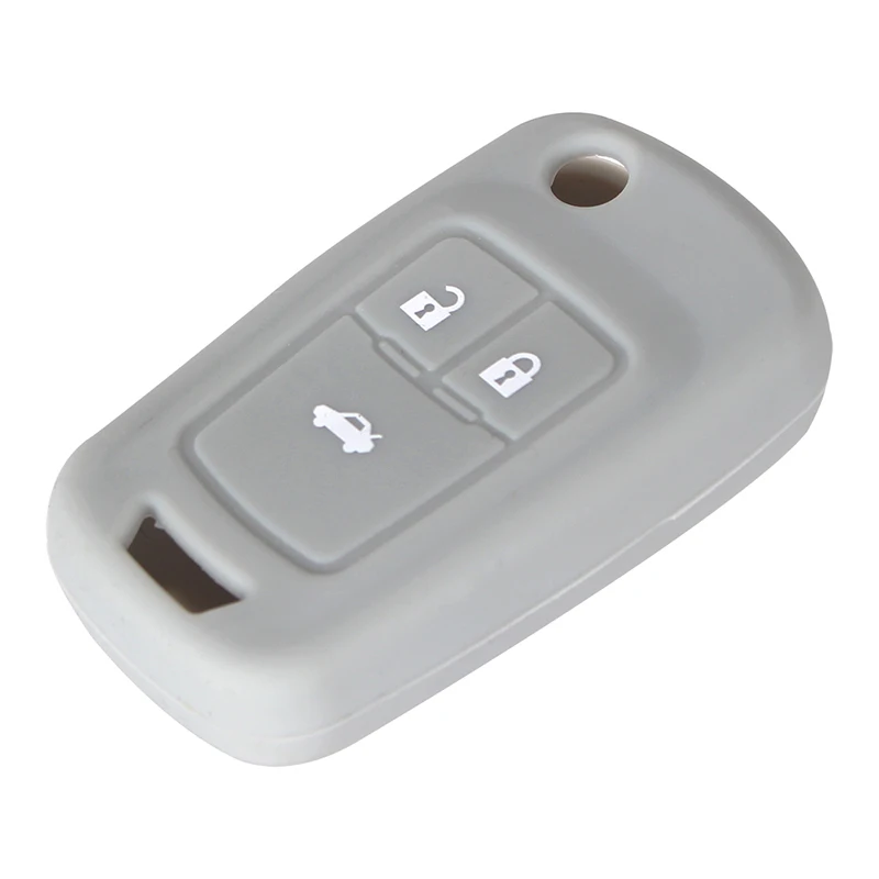 KEYYOU Silicone Car Key Cover 3 Button for Chevrolet Cruze 2009-2014 Sedan Hatchback Accessories Car Key Cover Case