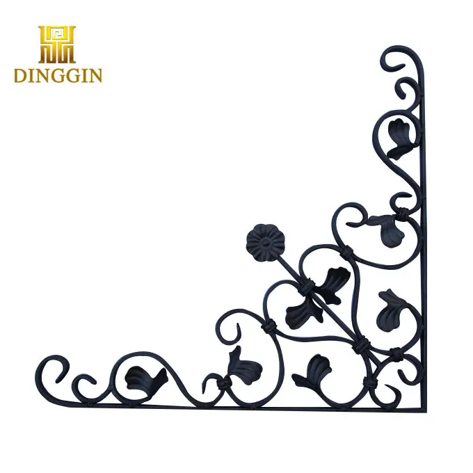 Decorative wrought iron railing parts,wrought iron s scroll manufacturer