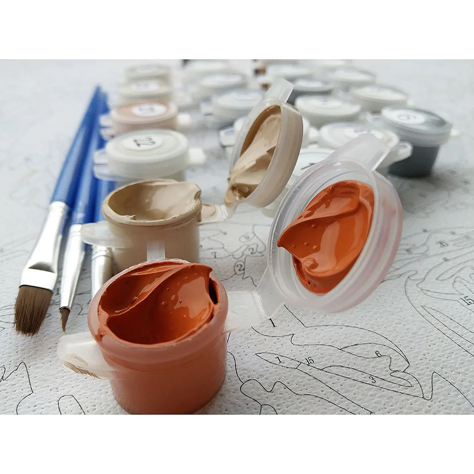 Dropshipping Personality Photo Customized DIY Oil Paint By Number Picture Drawing by Numbers Canvas Coloring By Numbers For Gift