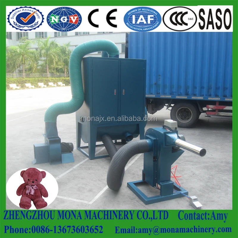 Automatic toy cotton filling machine portable doll stuffed soft plush toy stuffing filling machine price for teddy bear