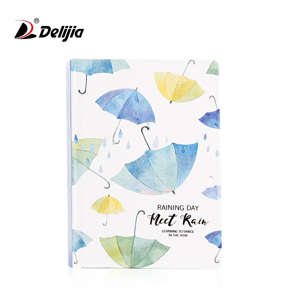 Cheapest thick paper cover raining umbrella hardcover notebook bulk custom printing